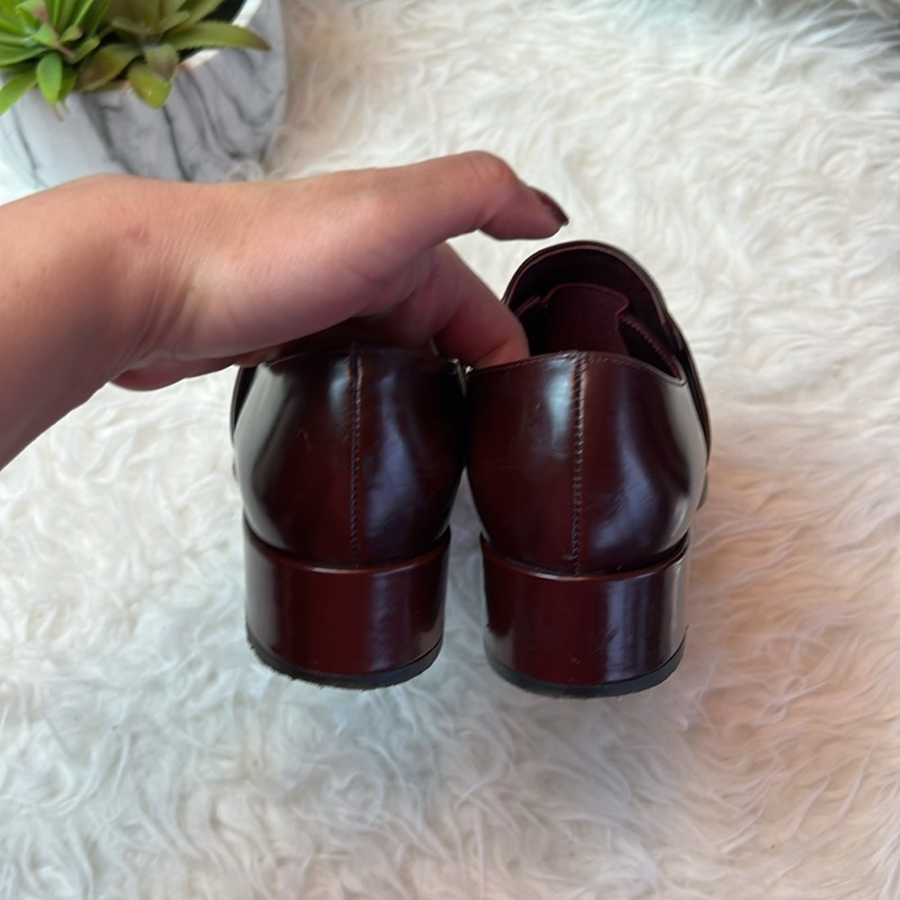 Vince Women’s Yaeger Oxblood Pointed-Toe Loafers Dress Shoes Size 6M US - Picture 7 of 17